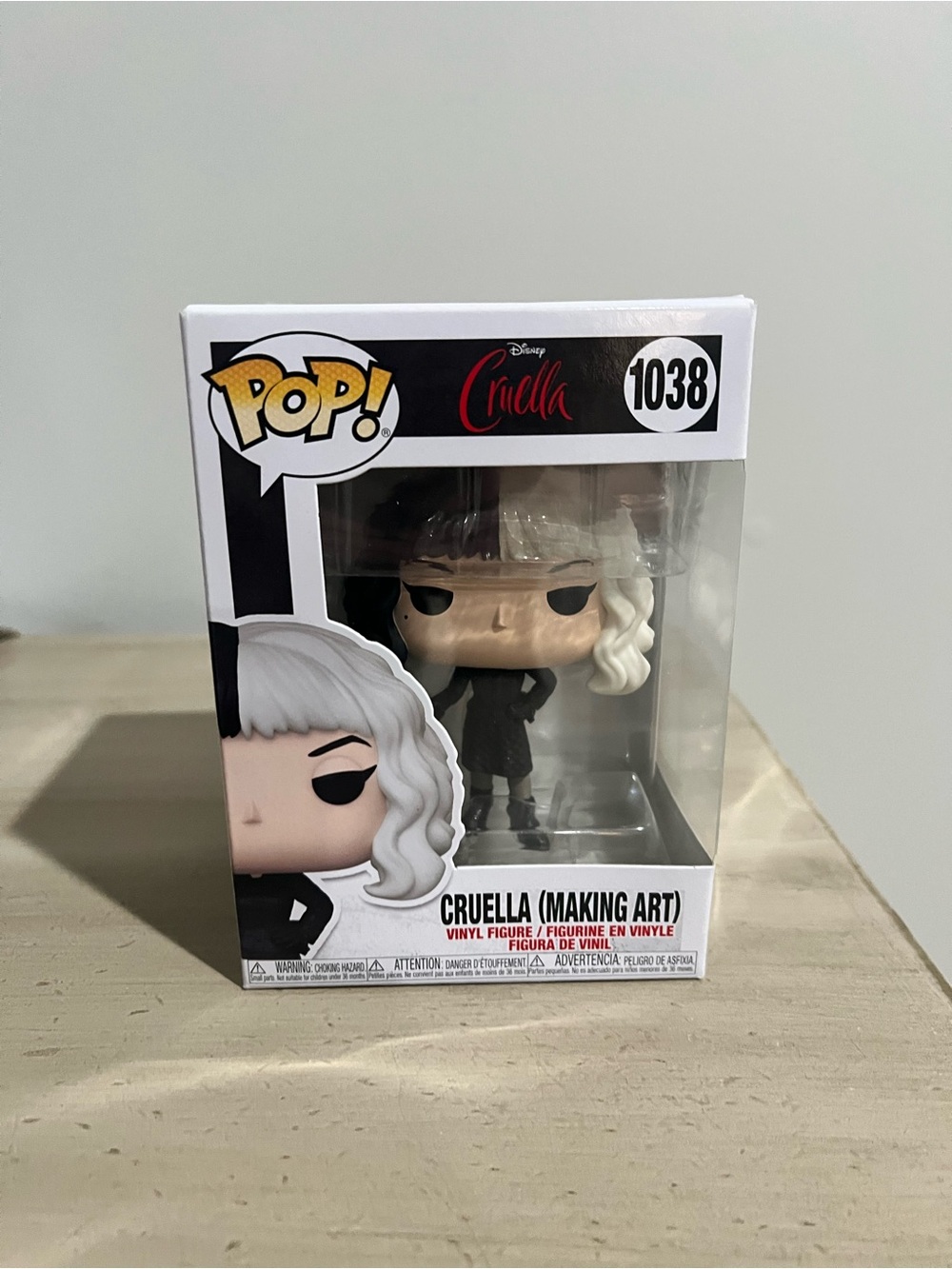 Funko POP! Cruella Making Art Figure - Black & White NEW in Box
